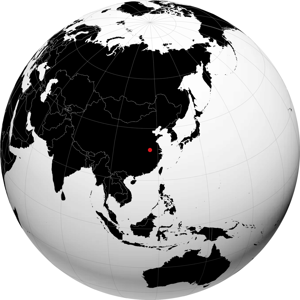 Lu'an on the globe