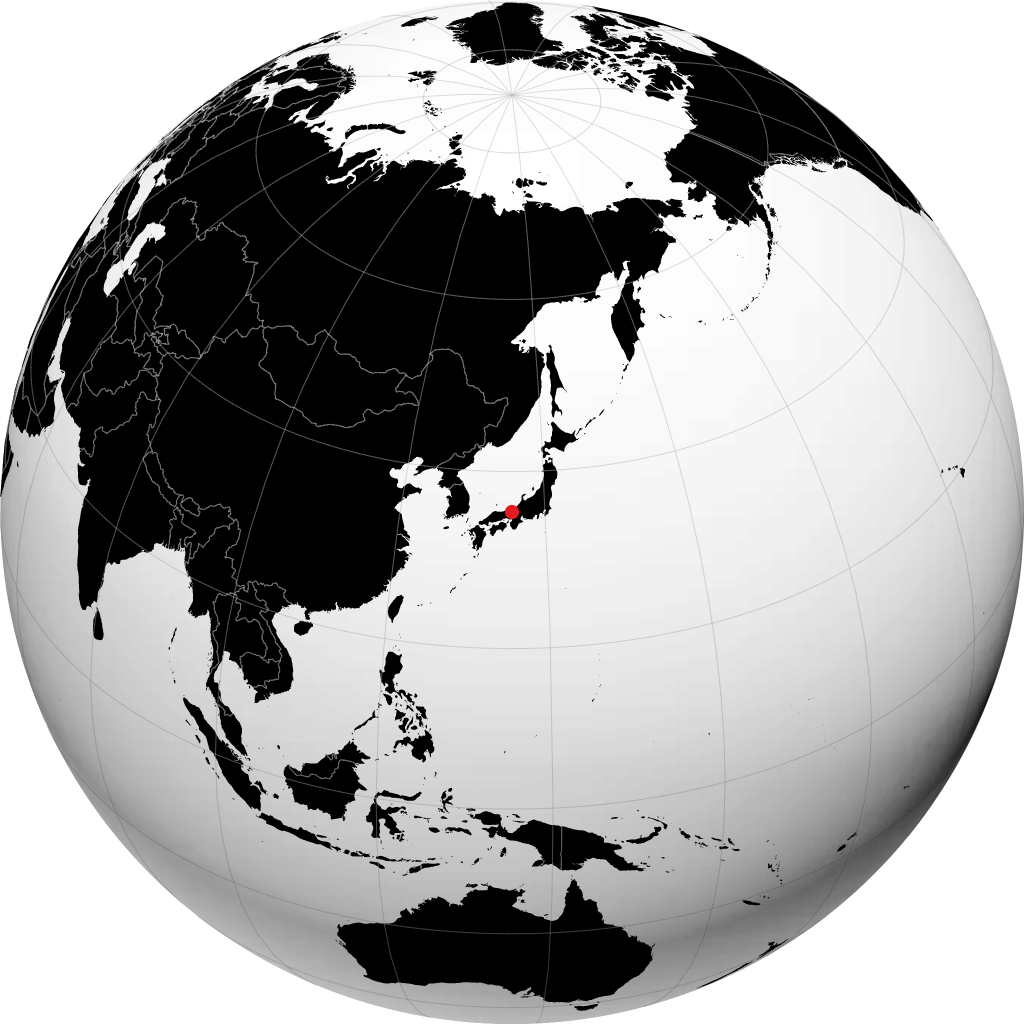 Maizuru on the globe
