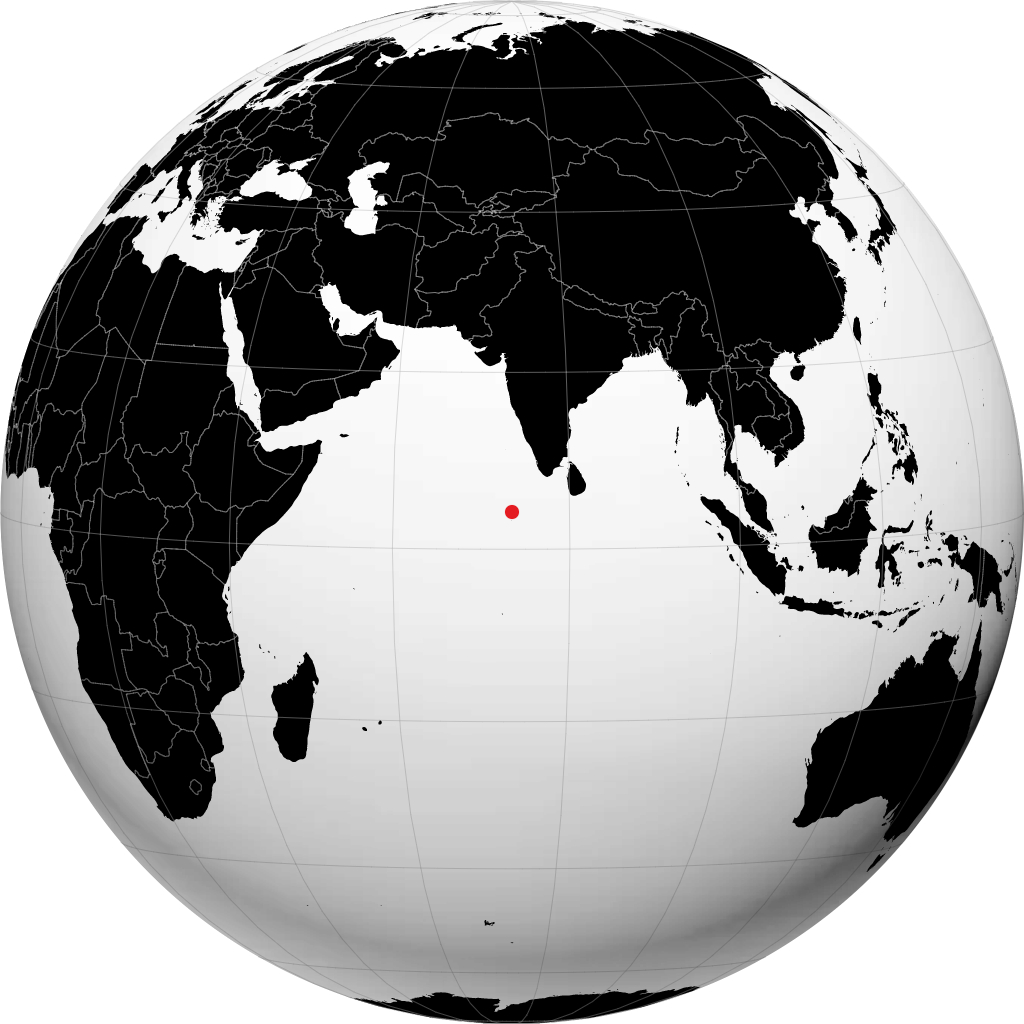 Malé on the globe