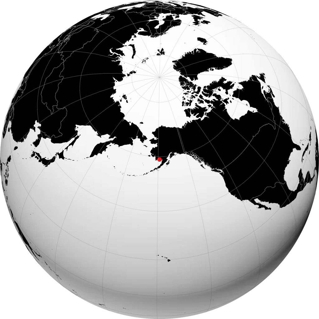 Manokotak on the globe