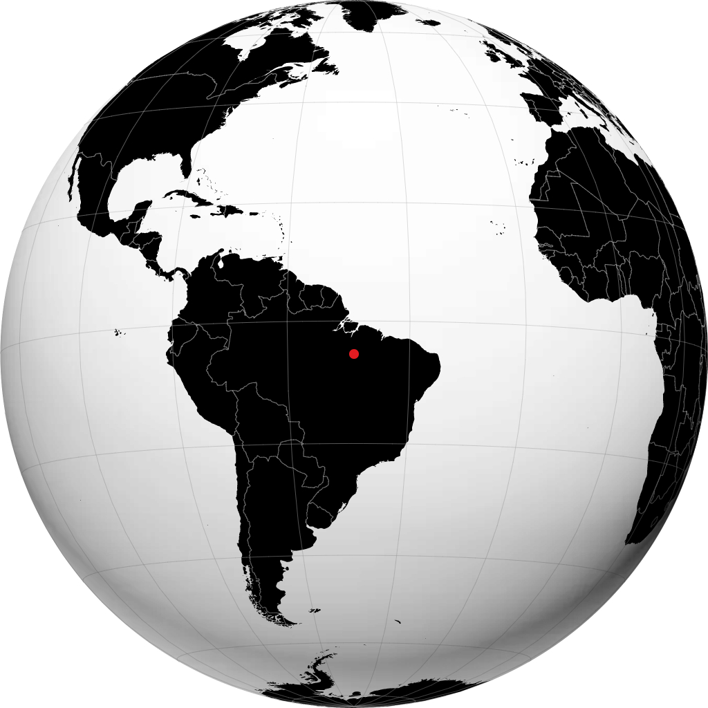 Marabá on the globe