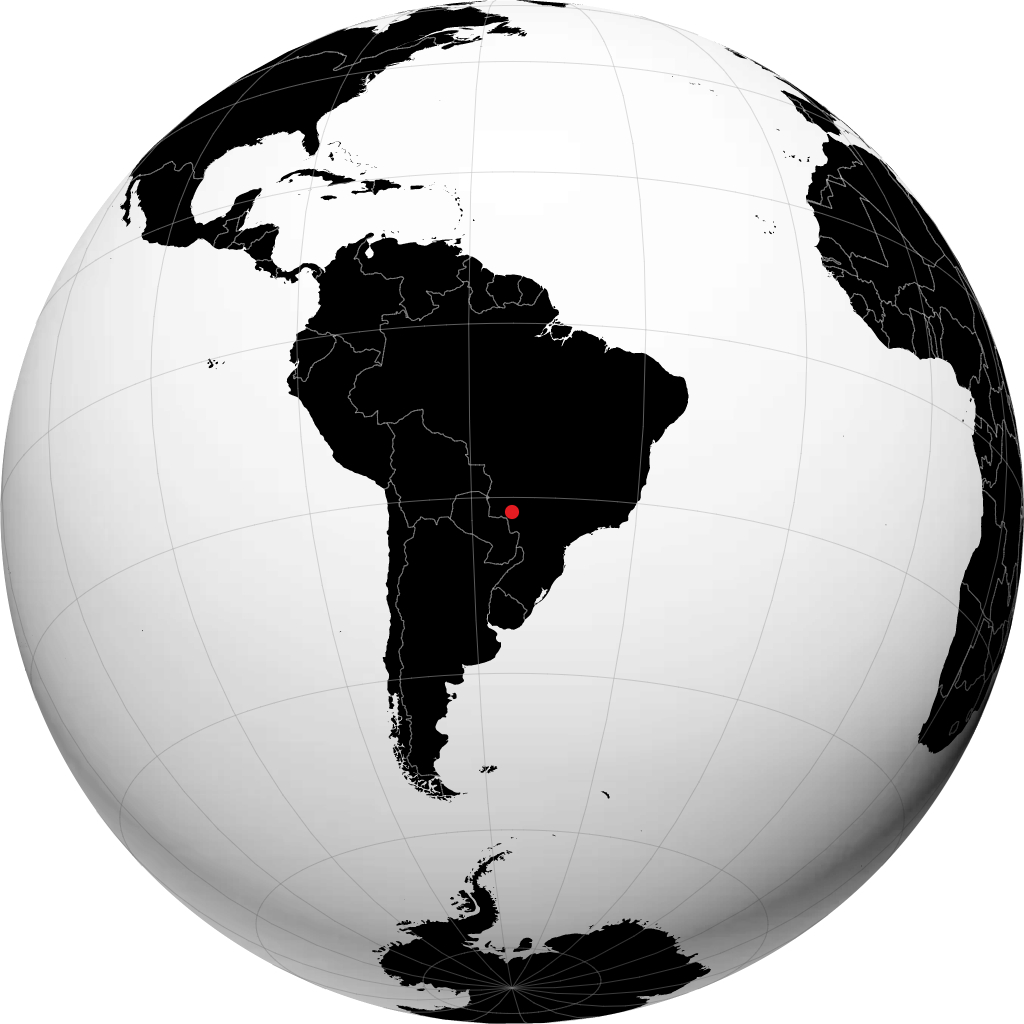 Maracaju on the globe