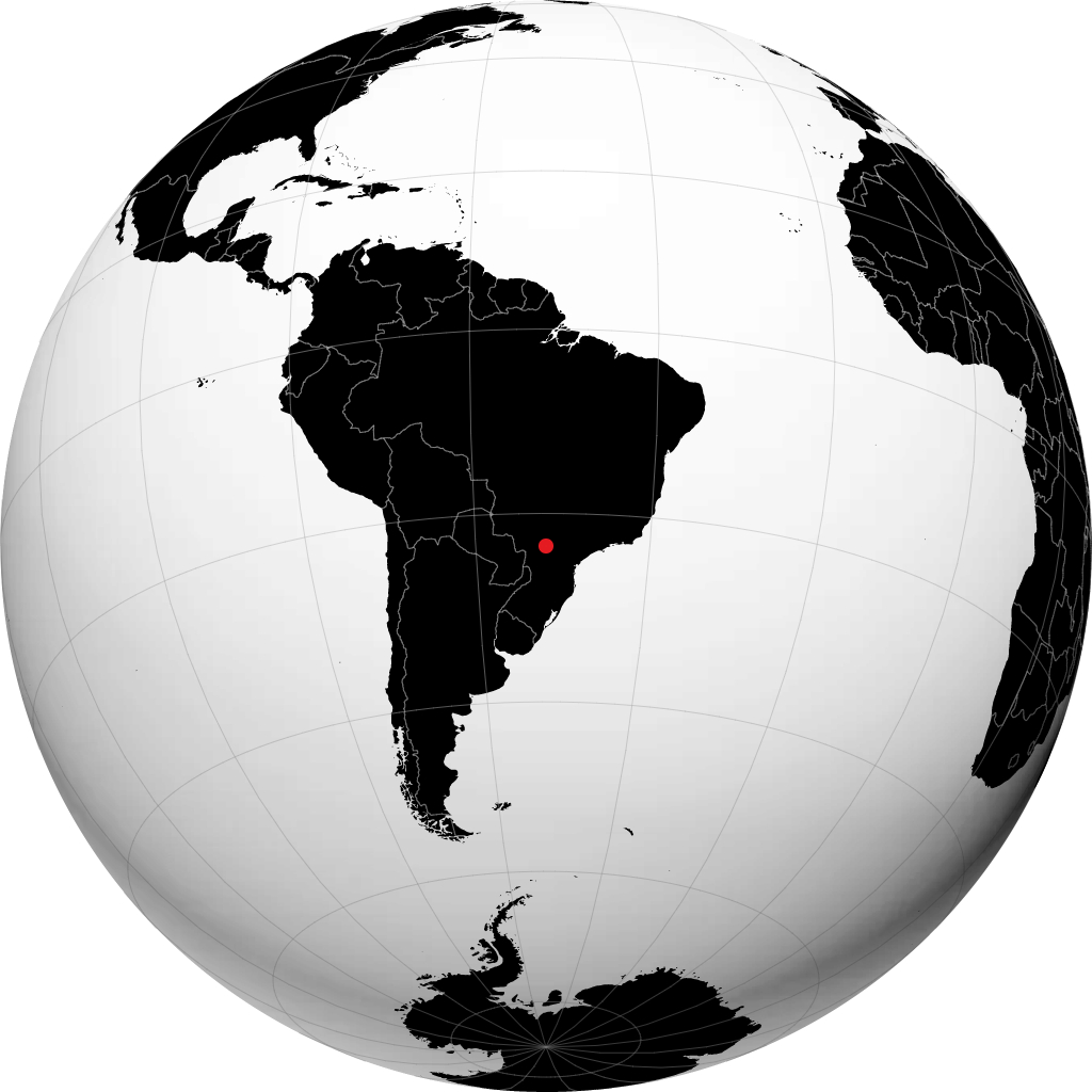 Maringá on the globe