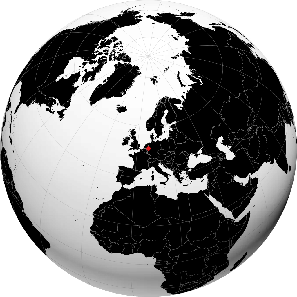 Mülheim on the globe