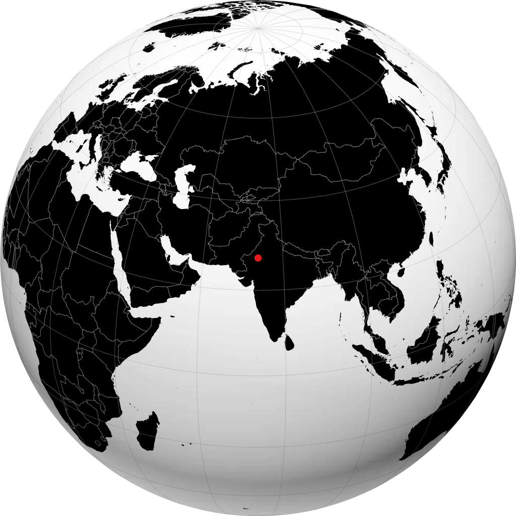 Nagaur on the globe