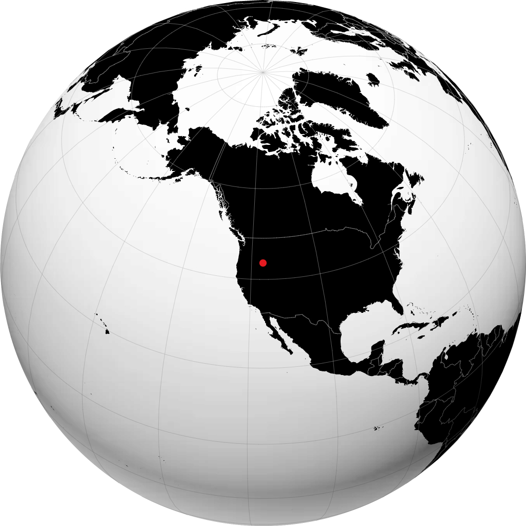 Nampa on the globe