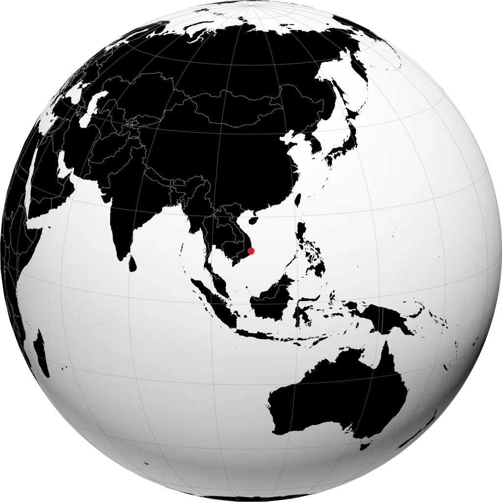 Nha Trang on the globe