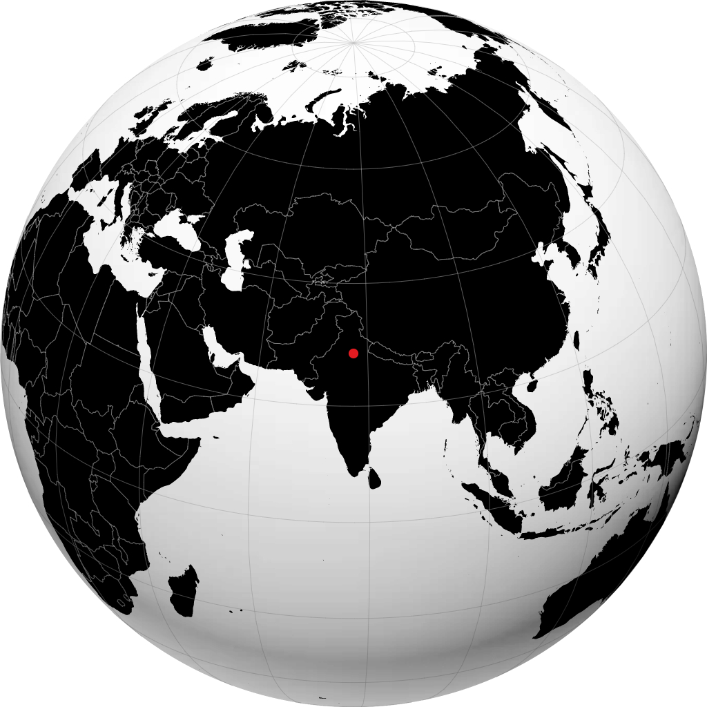 Noida on the globe