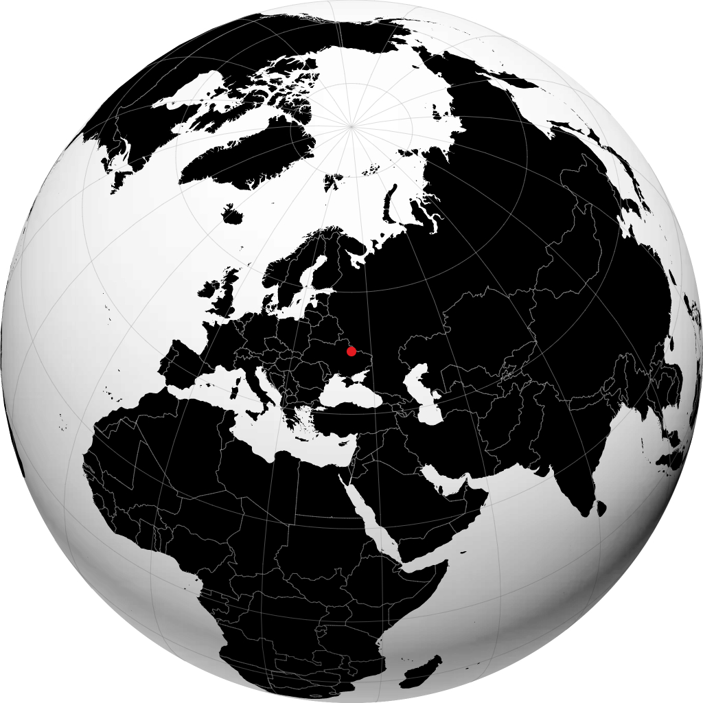 Okhtyrka on the globe