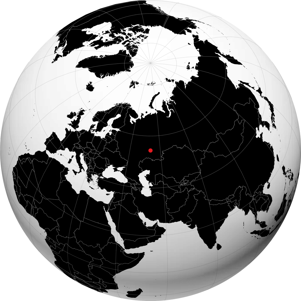 Oktyabrskiy on the globe