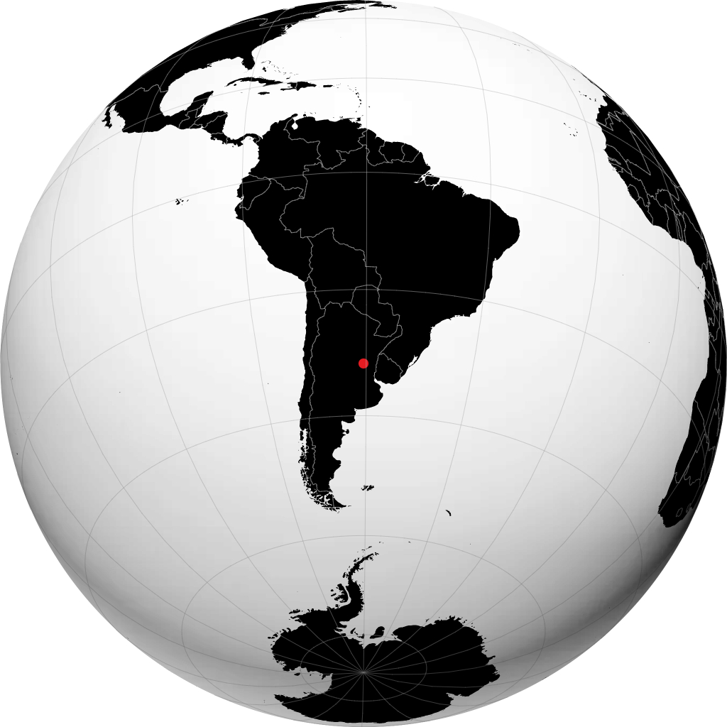 Paraná on the globe