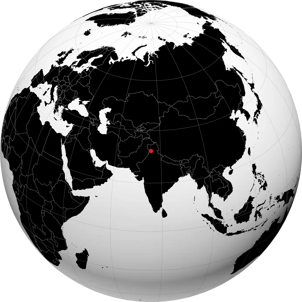 Pathankot on the globe