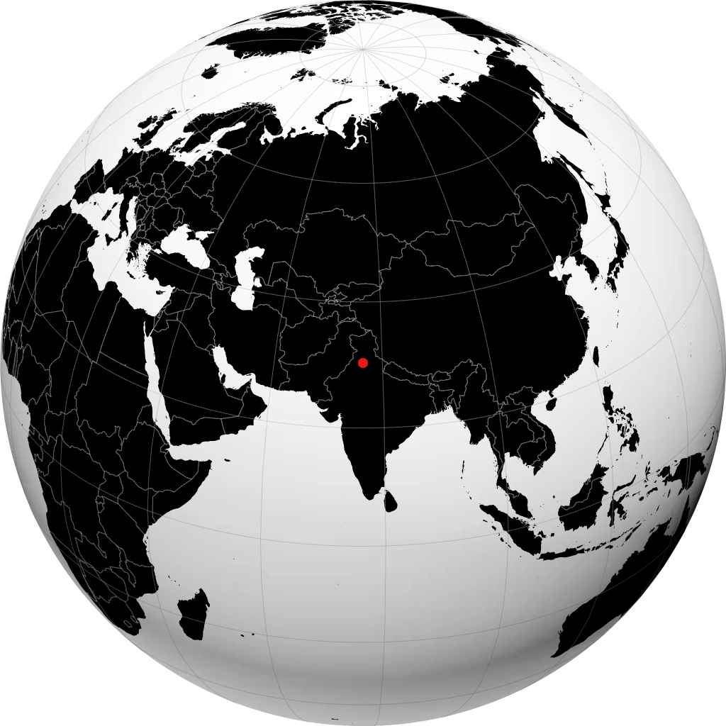 Patiala on the globe