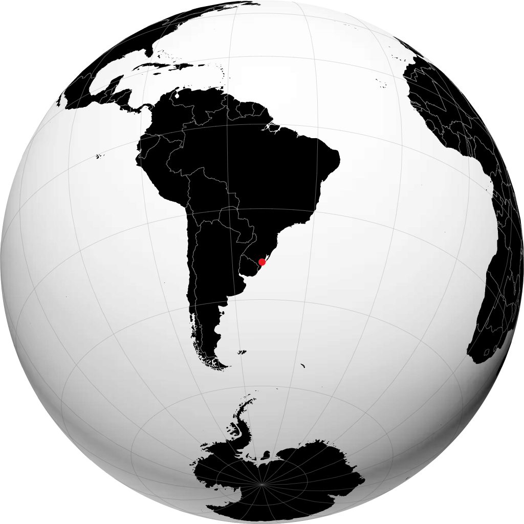 Pelotas on the globe
