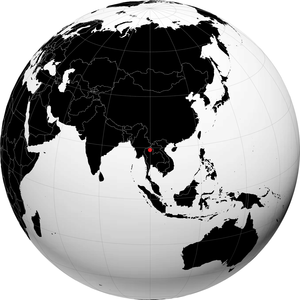 Phayao on the globe