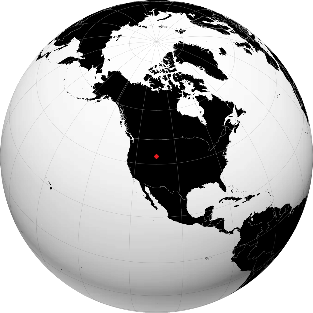 Pinedale on the globe