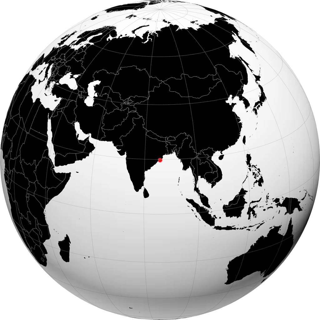 Puri on the globe