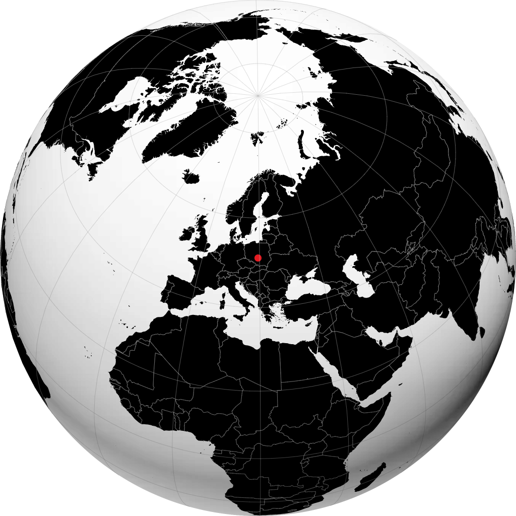 Radomsko on the globe
