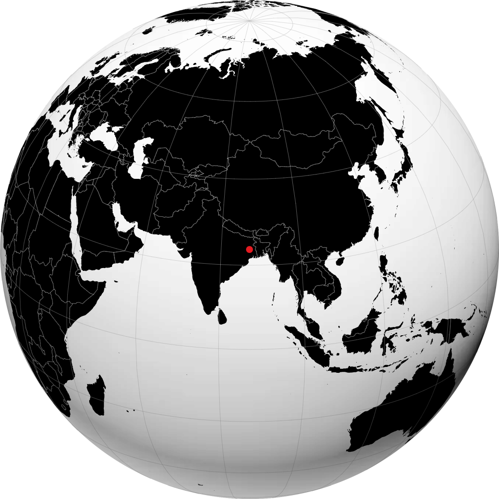 Raniganj on the globe