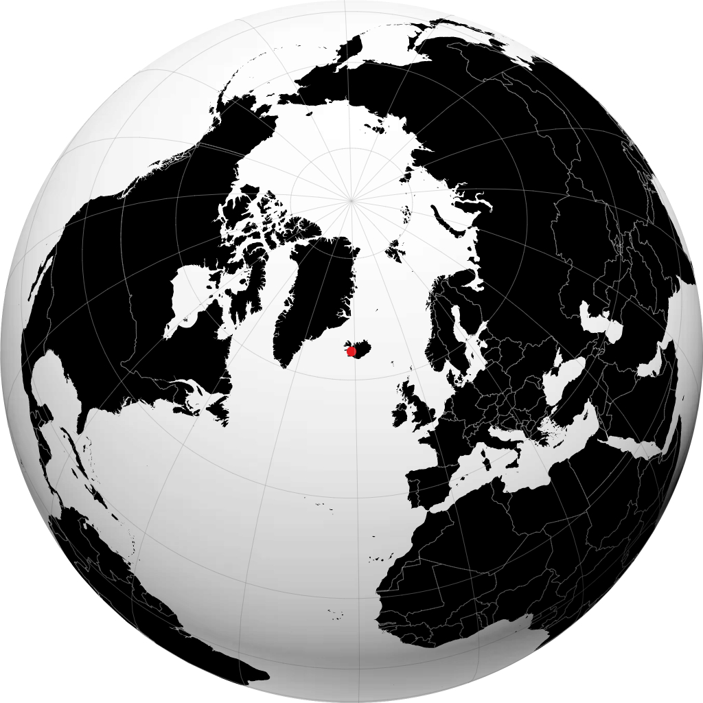 Reykholt on the globe