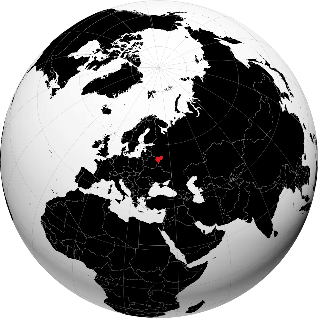 Smolenskaya Oblast' on the globe