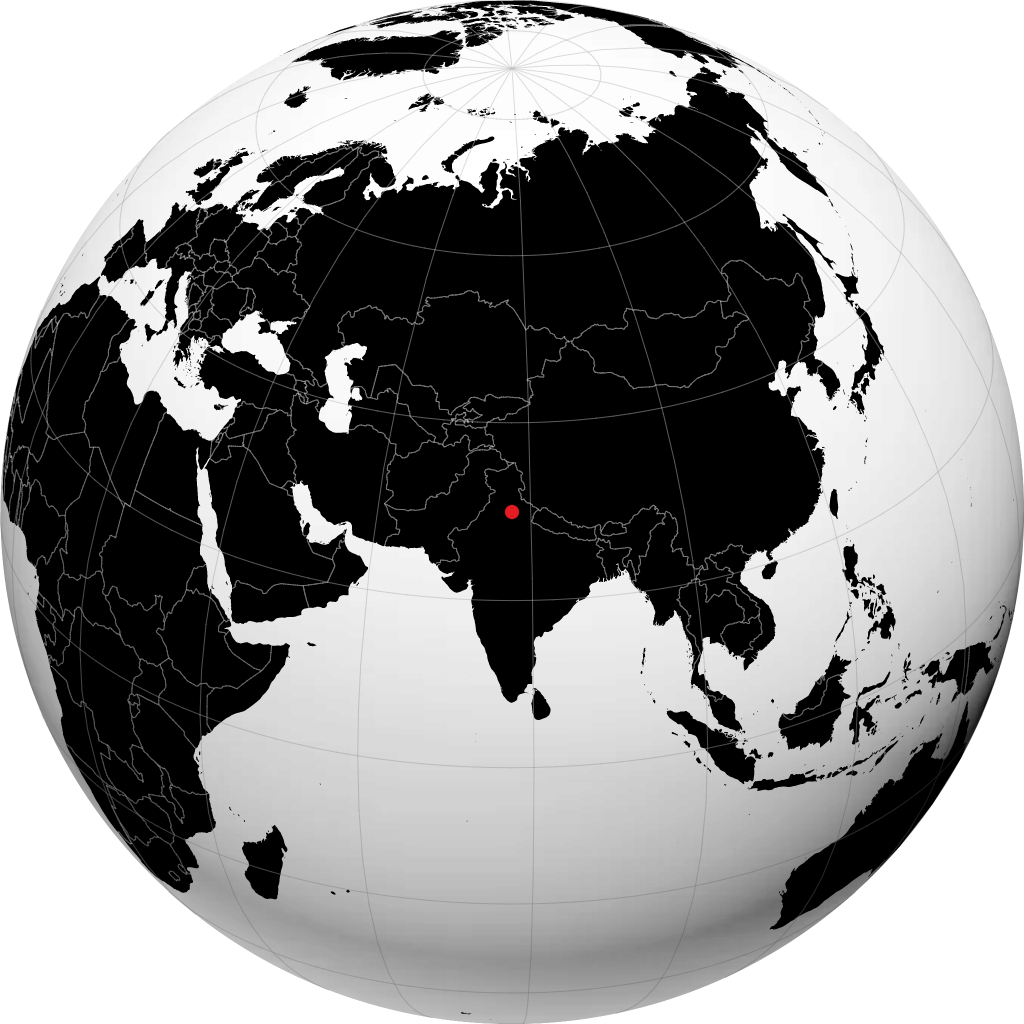 Saharanpur on the globe