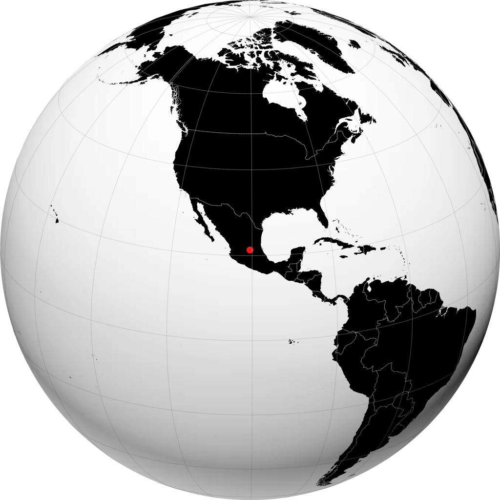 San Luis de la Paz on the globe