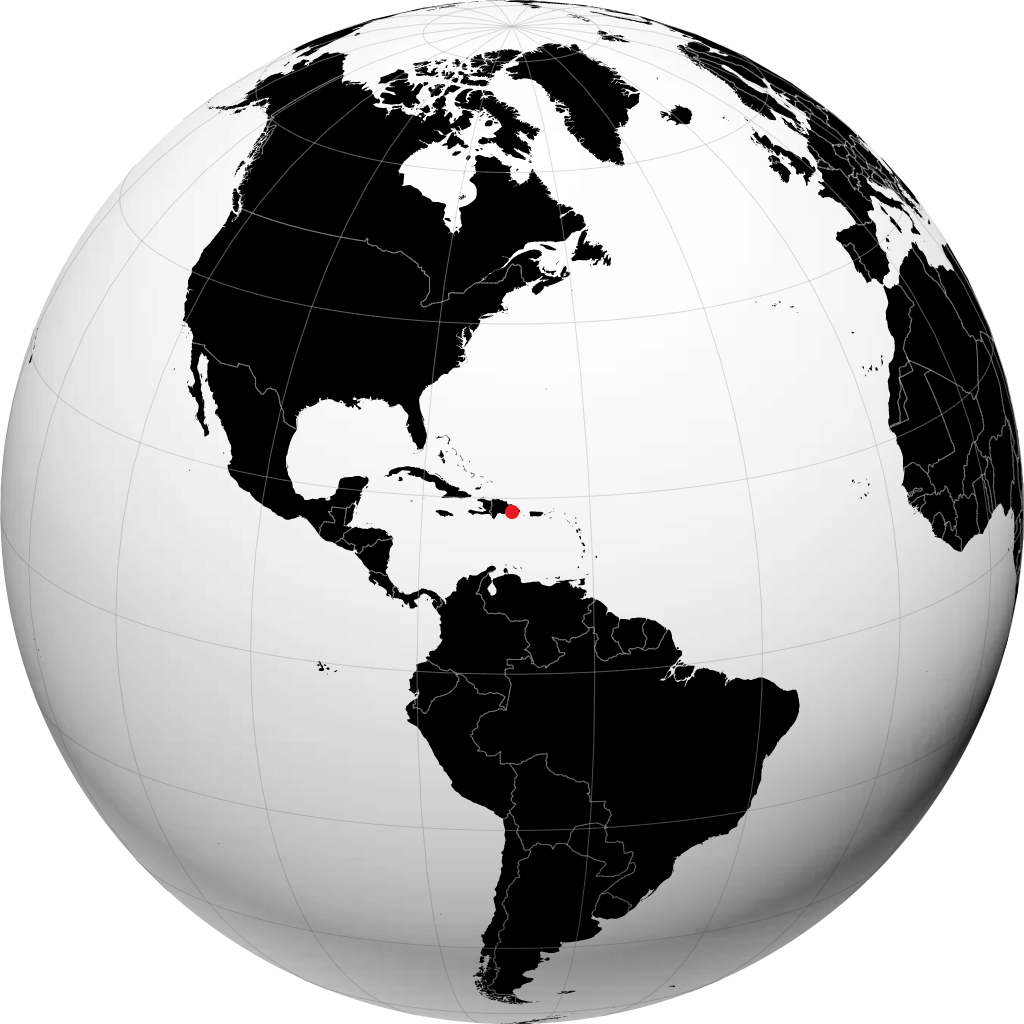 San Pedro de Macorís on the globe