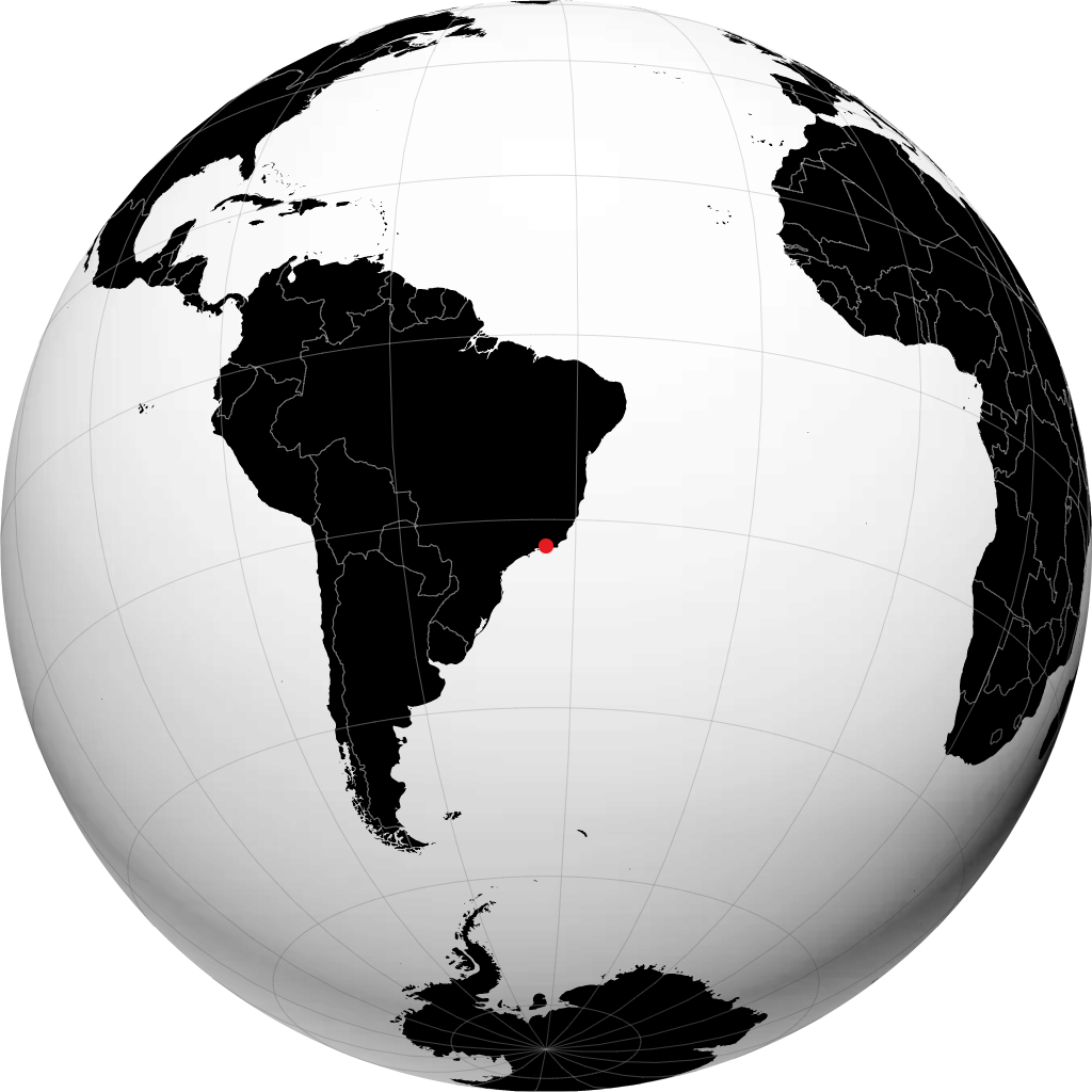Sao Joao de Meriti on the globe