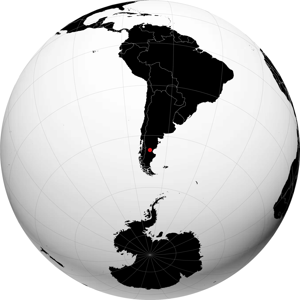 Sarmiento on the globe