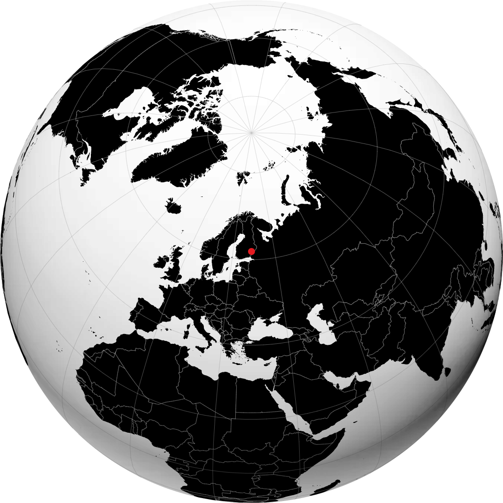 Savonlinna on the globe