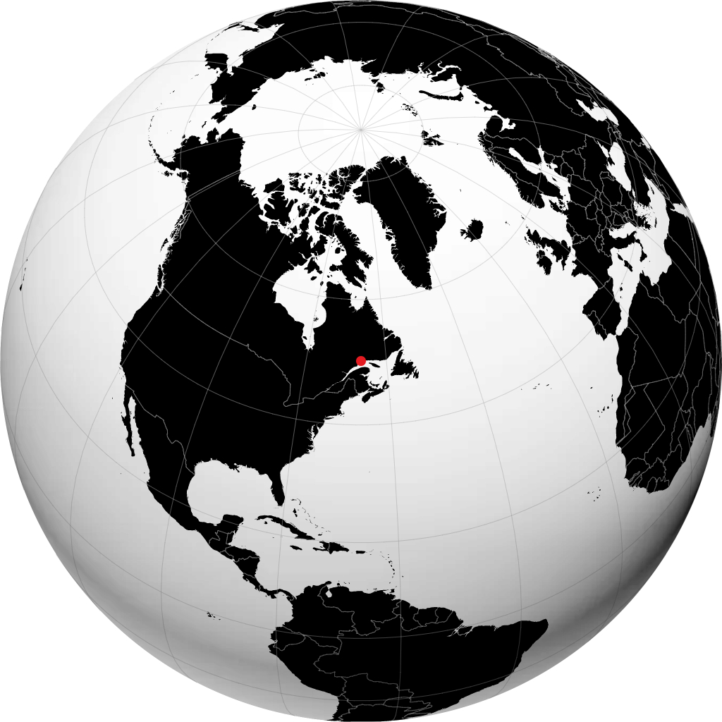 Sept-Iles on the globe