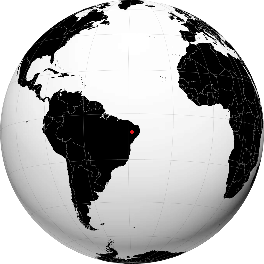 Serra Talhada on the globe