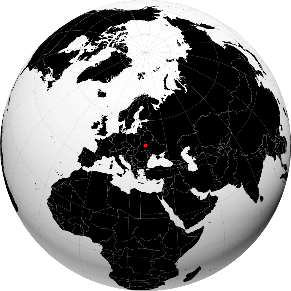 Shepetivka on the globe