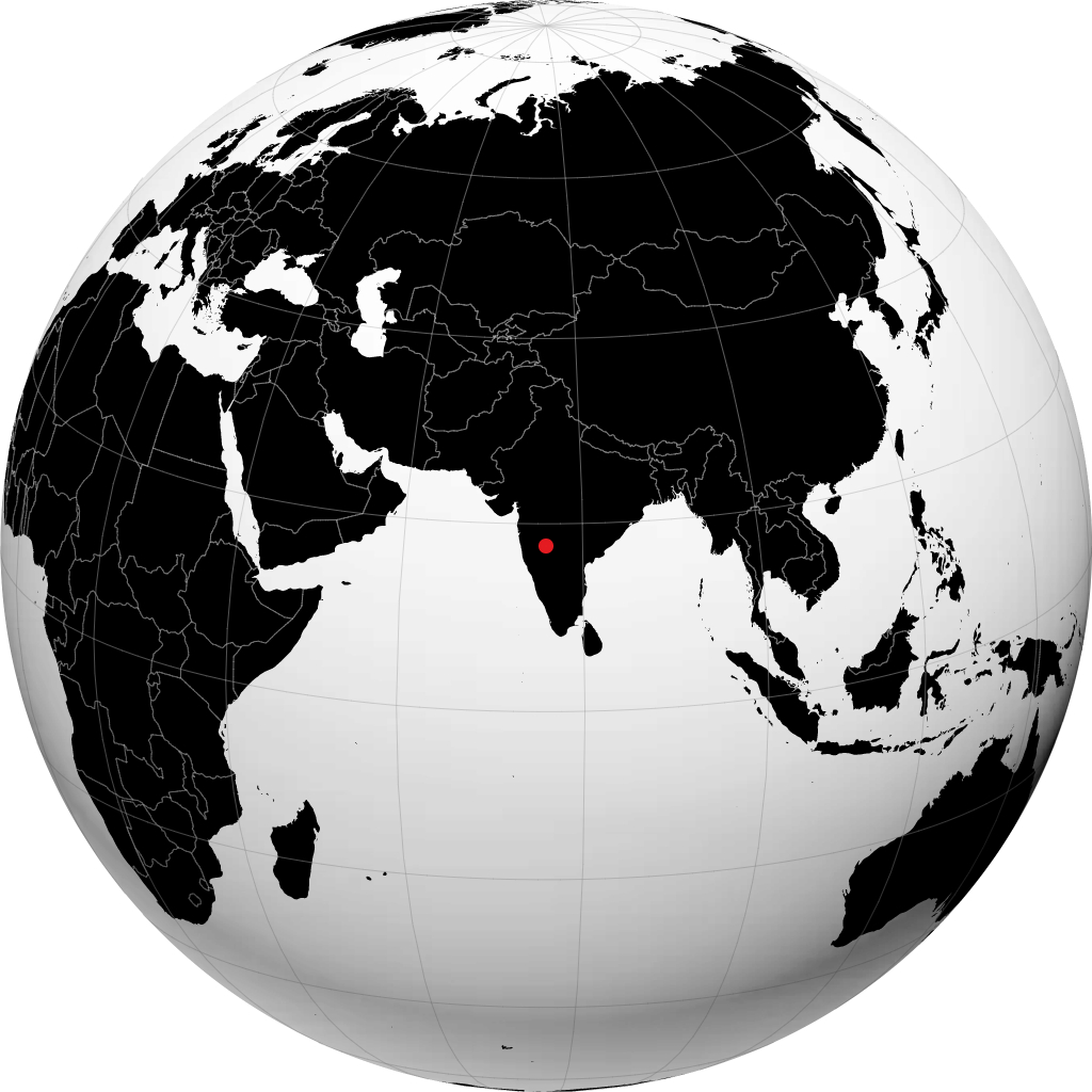 Solapur on the globe
