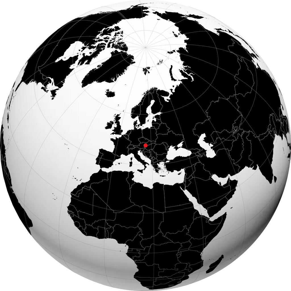 Sopron on the globe