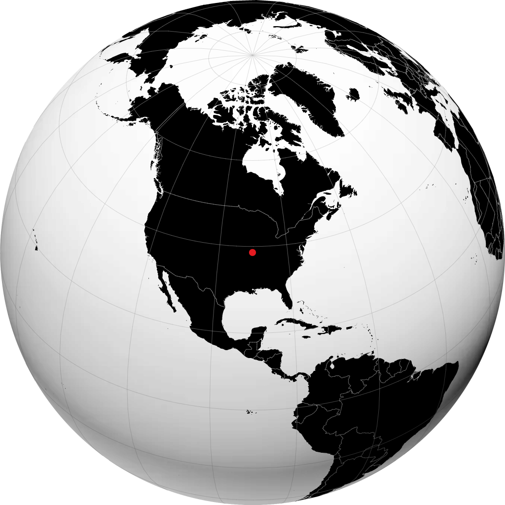 St. Louis on the globe