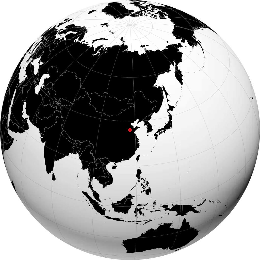 Tai'an on the globe