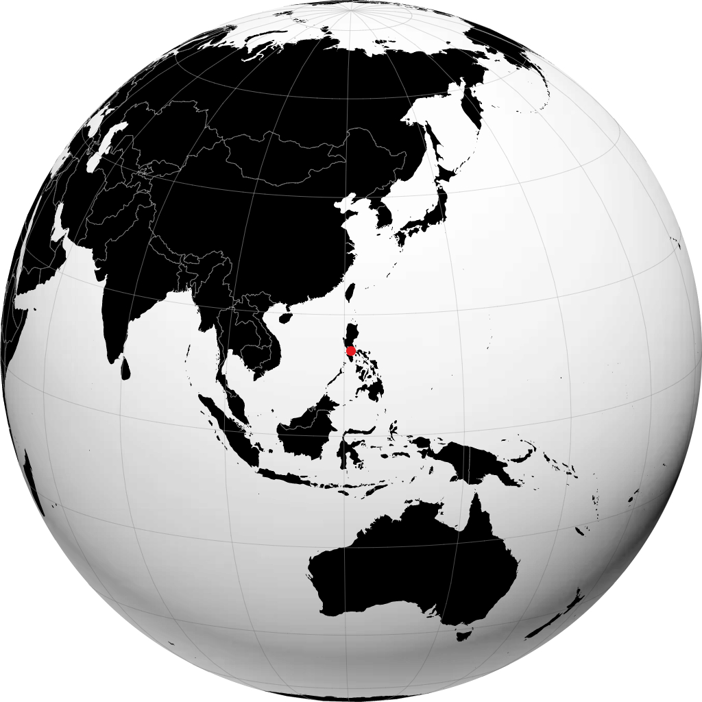 Tanauan on the globe