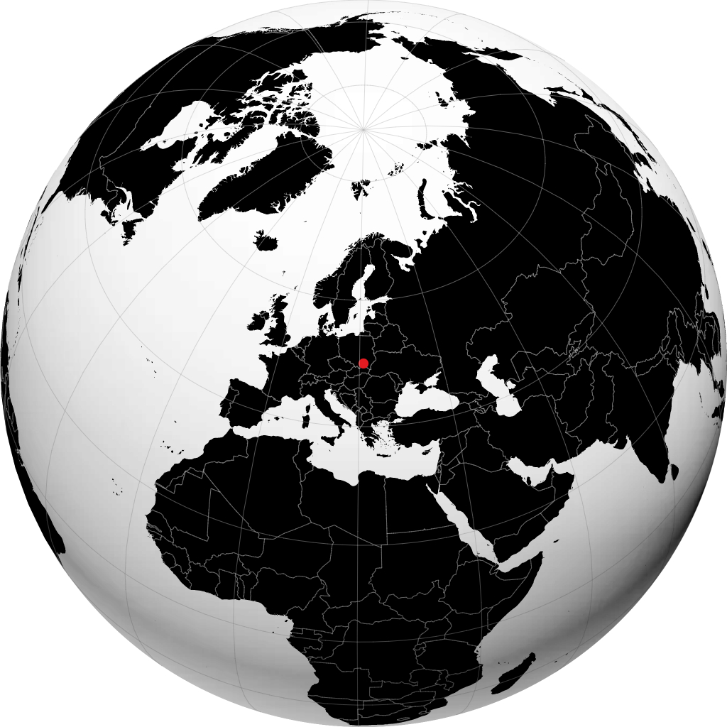 Tarnów on the globe