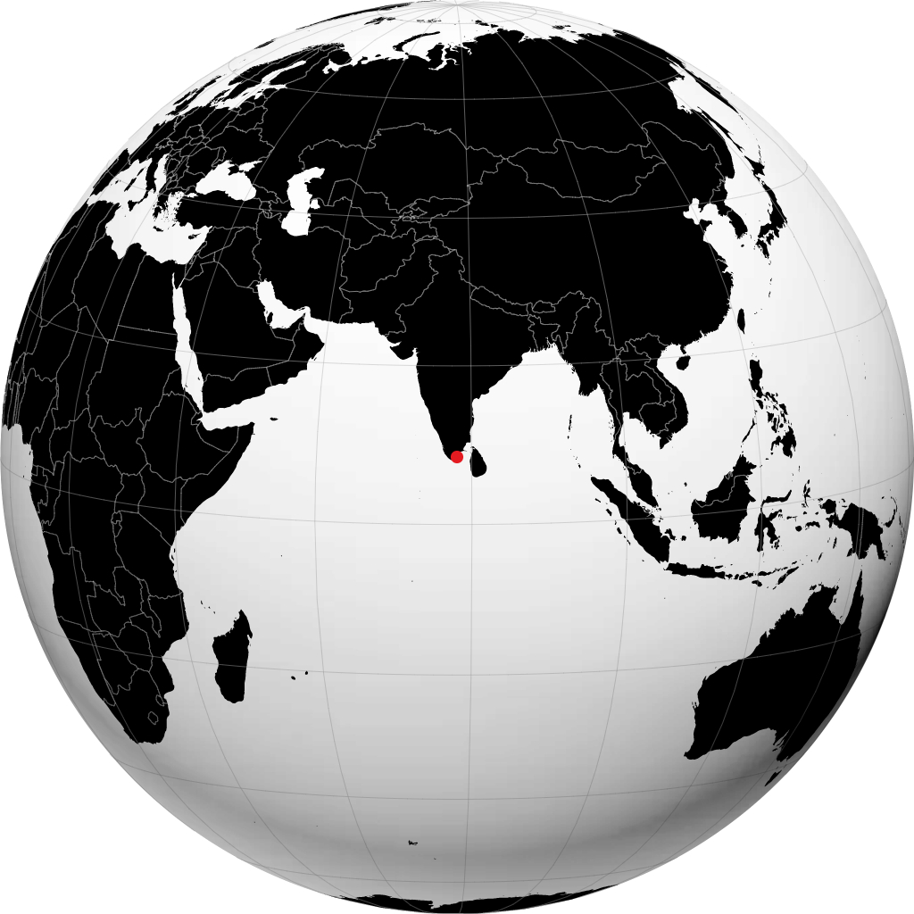 Tiruchchendur on the globe