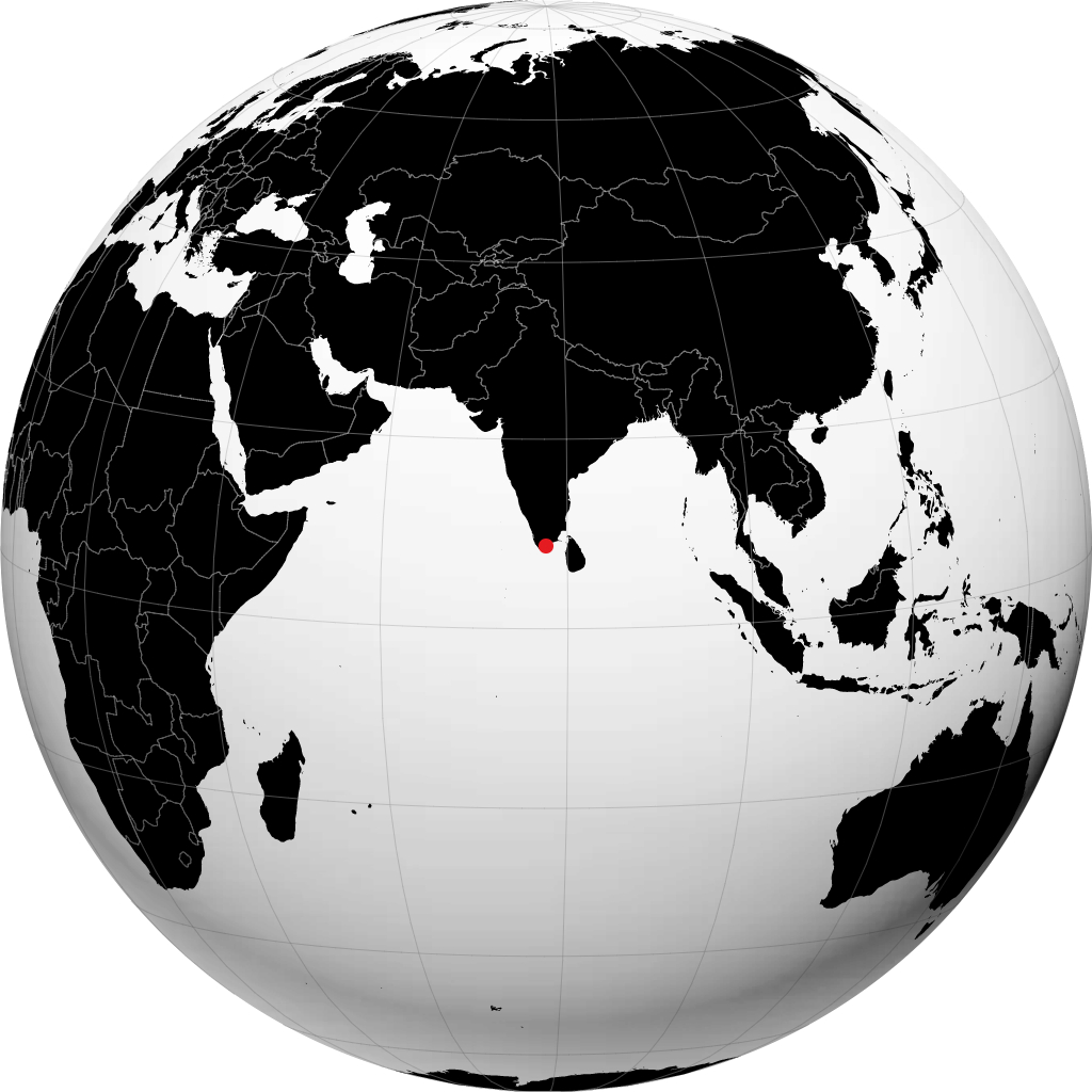 Tirunelveli on the globe