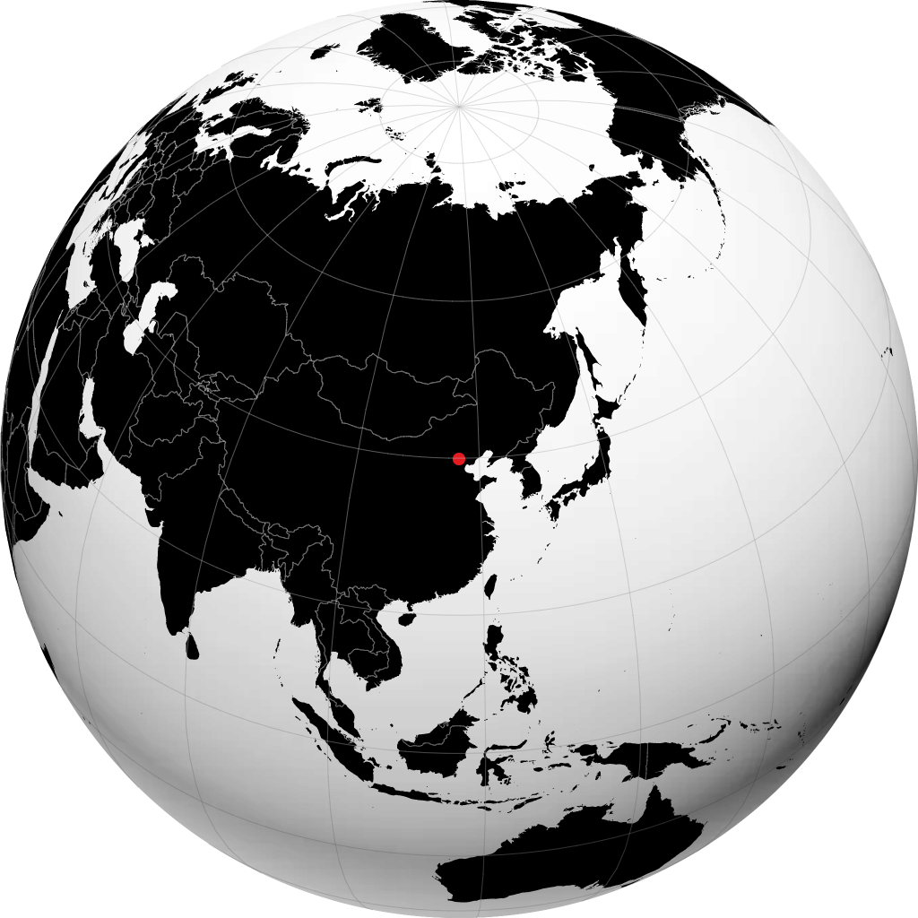 Tongzhou on the globe