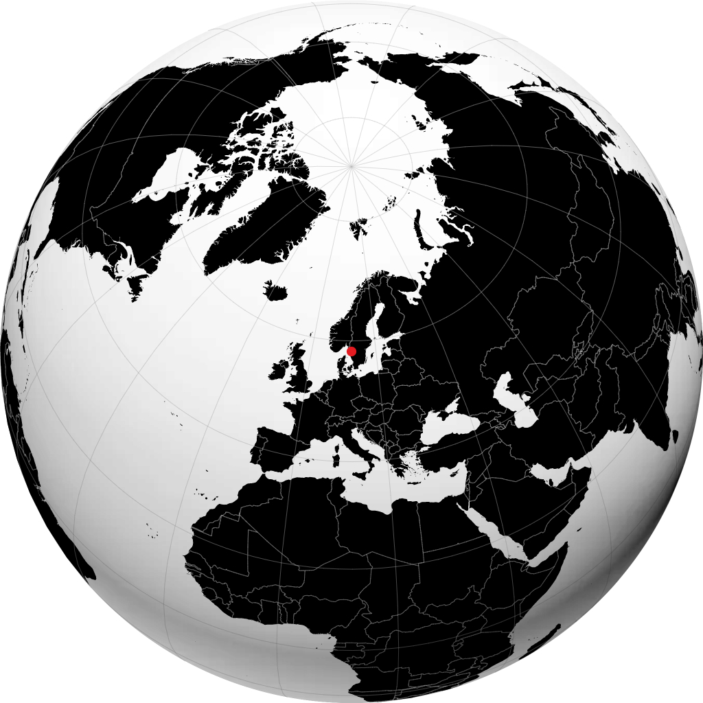 Trollhättan on the globe