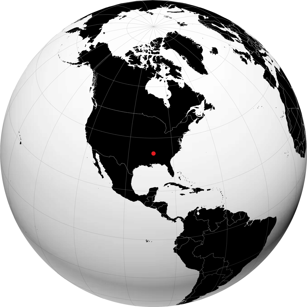 Tupelo on the globe