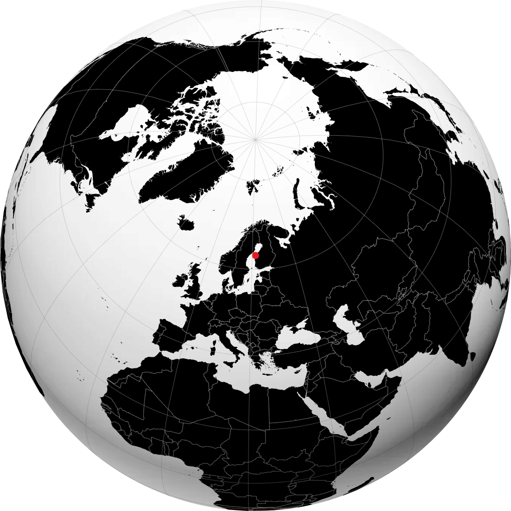 Vaasa on the globe