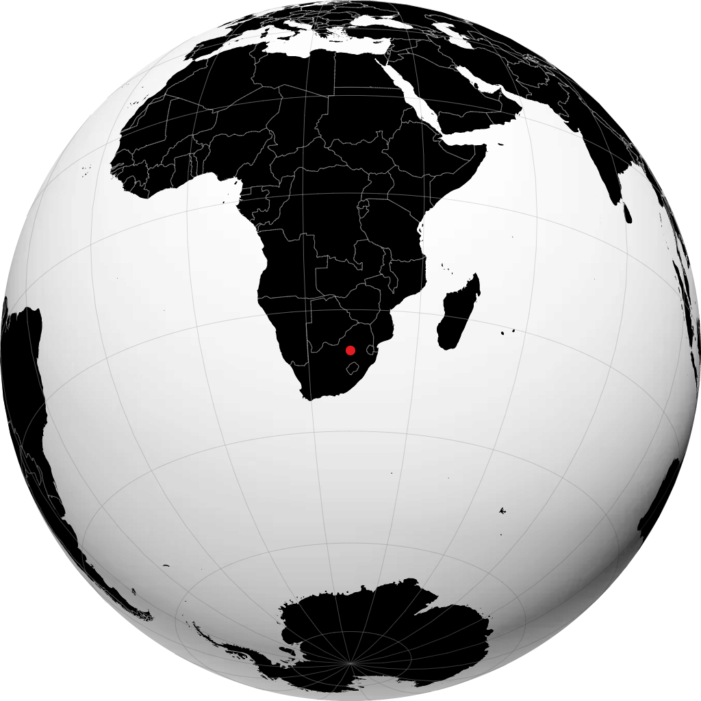 Vanderbijlpark on the globe