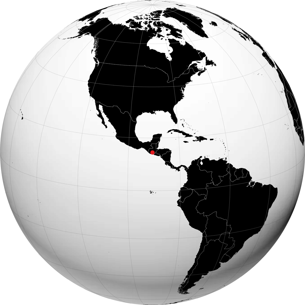 Villa Nueva on the globe