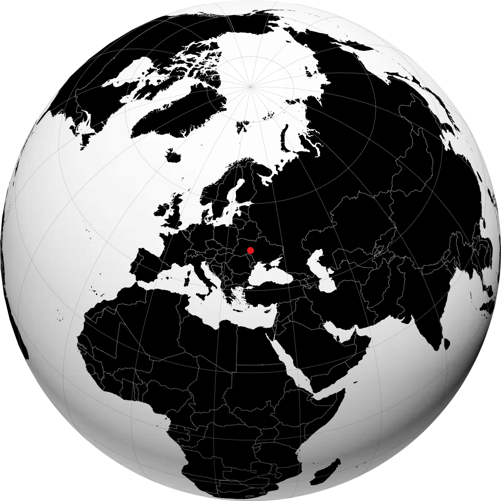 Vinnytsia on the globe