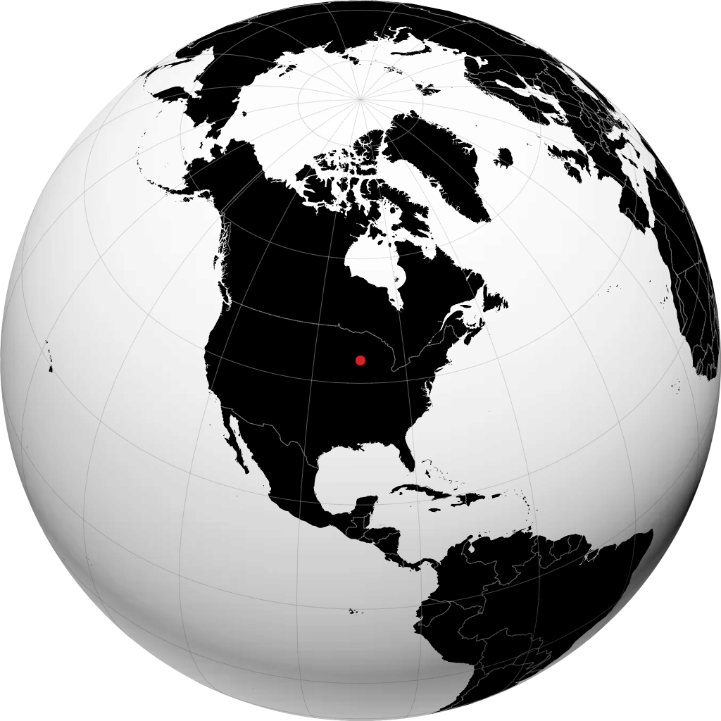Wisconsin Dells on the globe
